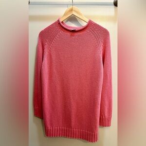 Real Clothes 75% Silk 25% Cashmere Pink Knit Sweater XL Lightweight Luxury
